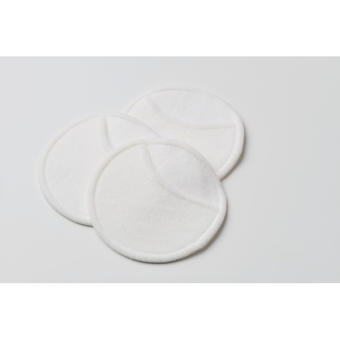 Bolsa de 3 discos reutilizables y lavables para uso de limpieza facial color beige vista fotografía segunda vista Bolsa de 3 discos reutilizables y lavables para uso de limpieza facial color beige vista fotografía segunda vista