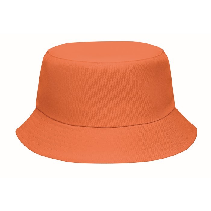Gorro tipo bob de poliéster en distintos colores 150 g/m2 color naranja
