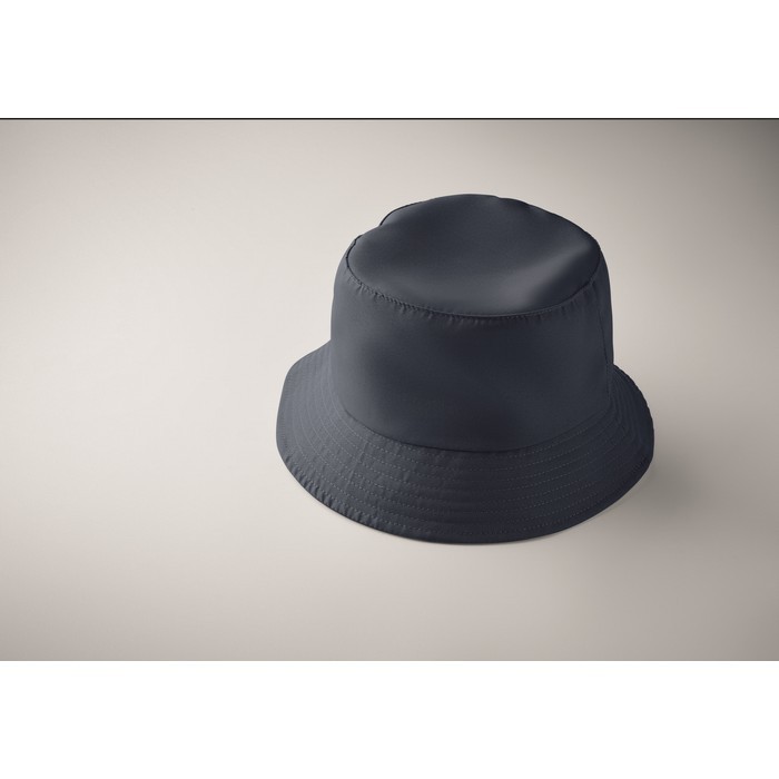 Gorro tipo bob de poliéster en distintos colores 150 g/m2 color azul marino vista fotografía segunda vista