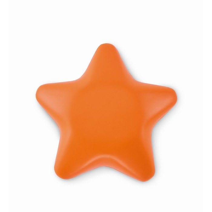 Clásica antiestrés en forma de estrella en distintos colores color naranja segunda vista