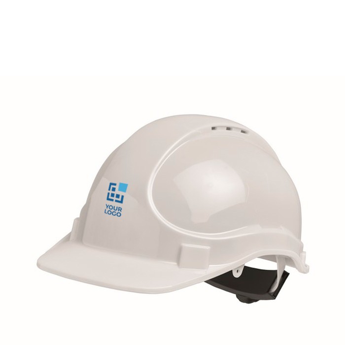 Casco de trabajo con diadema ajustable entre los 52 y 62cm color blanco vista de impresión Casco de trabajo con diadema ajustable entre los 52 y 62cm color blanco vista de impresión