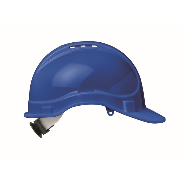 Casco de trabajo con diadema ajustable entre los 52 y 62cm color azul real octava vista Casco de trabajo con diadema ajustable entre los 52 y 62cm color azul real octava vista