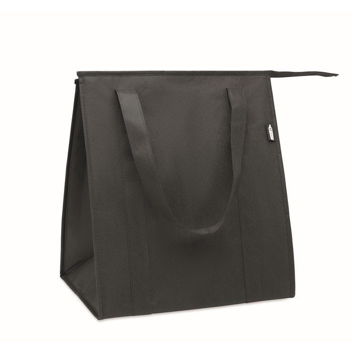 Bolsa nevera de non woven con aislamiento de aluminio 25L color negro Bolsa nevera de non woven con aislamiento de aluminio 25L color negro