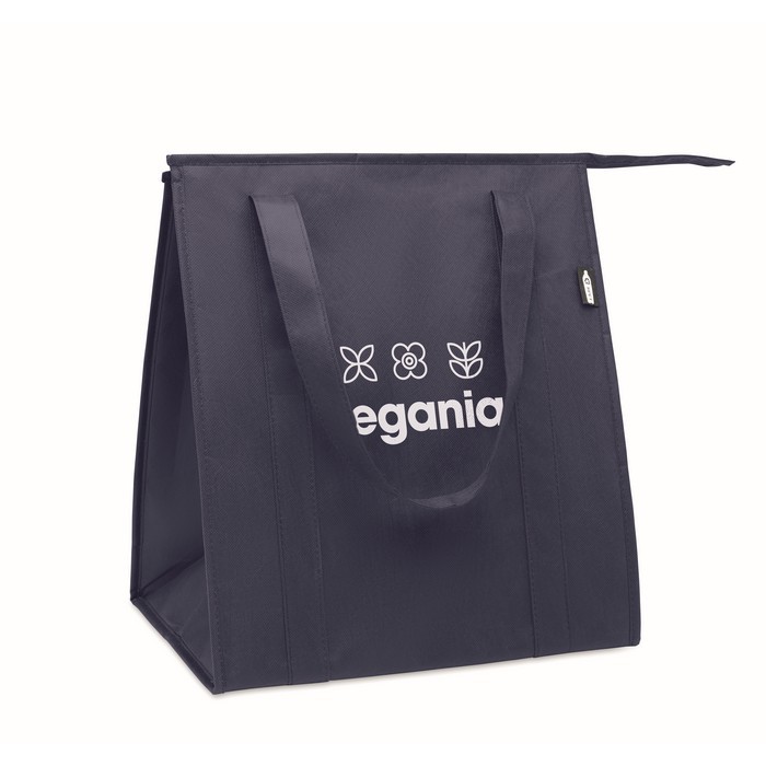 Bolsa nevera de non woven con aislamiento de aluminio 25L color azul vista principal Bolsa nevera de non woven con aislamiento de aluminio 25L color azul vista principal