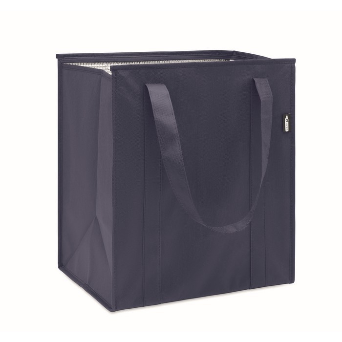 Bolsa nevera de non woven con aislamiento de aluminio 25L color azul segunda vista Bolsa nevera de non woven con aislamiento de aluminio 25L color azul segunda vista