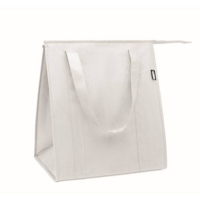 Bolsa nevera de non woven con aislamiento de aluminio 25L color blanco Bolsa nevera de non woven con aislamiento de aluminio 25L color blanco