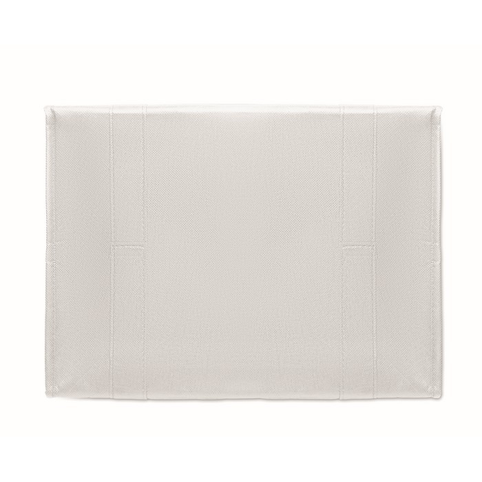 Bolsa nevera de non woven con aislamiento de aluminio 25L color blanco sexta vista Bolsa nevera de non woven con aislamiento de aluminio 25L color blanco sexta vista