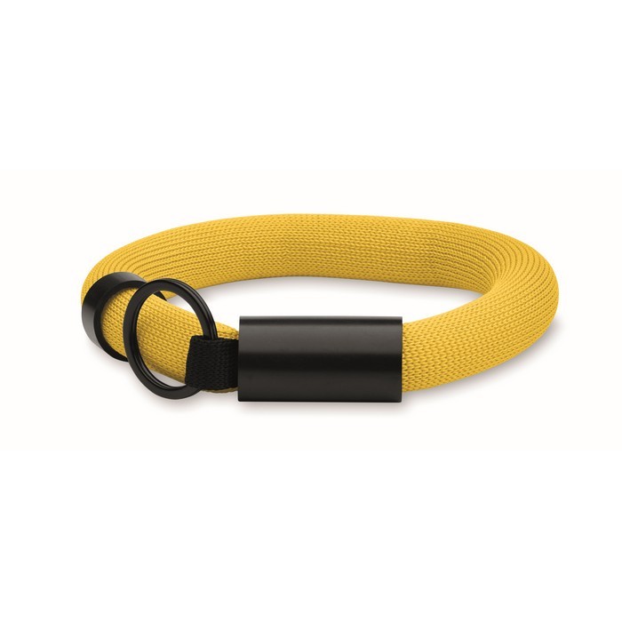 Llavero pulsera flotante ideal para portarlo en el agua color amarillo Llavero pulsera flotante ideal para portarlo en el agua color amarillo