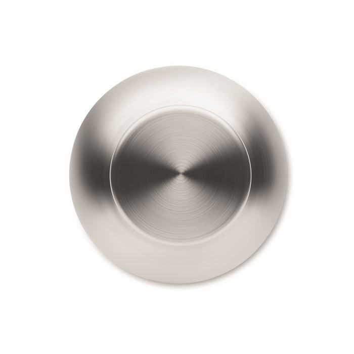 Botella monocromática antifugas de acero inoxidable reciclado 500ml color plateado mate sexta vista