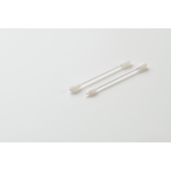 Set de 2 bastoncillos de silicona reutilizables y lavables color beige vista fotografía tercera vista Set de 2 bastoncillos de silicona reutilizables y lavables color beige vista fotografía tercera vista