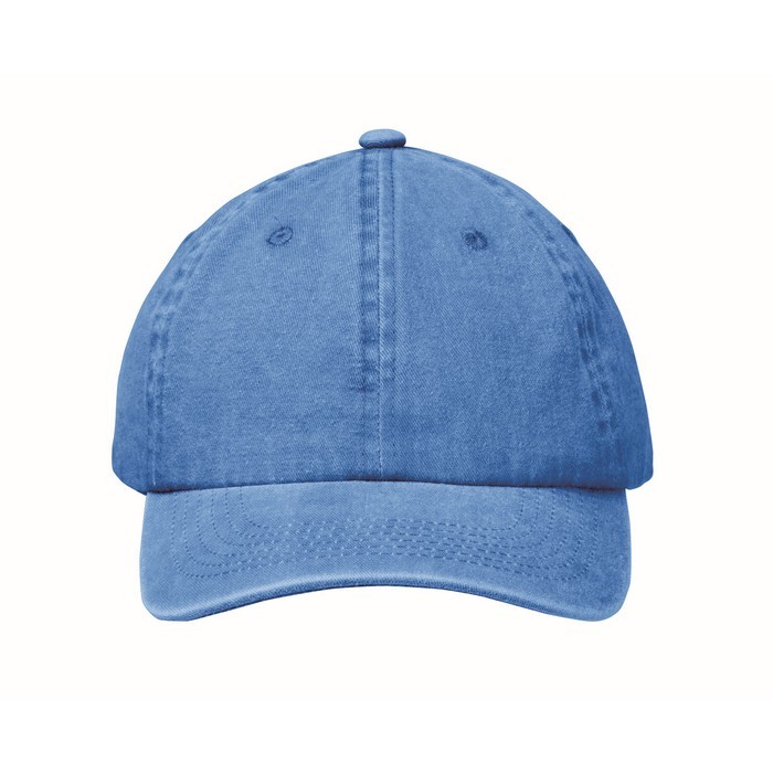 Gorra de béisbol estilo algodón lavado con cierre de velcro 265 g/m2 color azul real cuarta vista Gorra de béisbol estilo algodón lavado con cierre de velcro 265 g/m2 color azul real cuarta vista