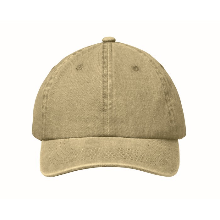 Gorra de béisbol estilo algodón lavado con cierre de velcro 265 g/m2 color verde militar cuarta vista Gorra de béisbol estilo algodón lavado con cierre de velcro 265 g/m2 color verde militar cuarta vista