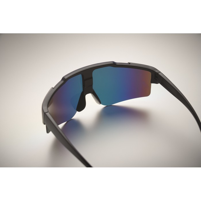 Gafas de sol deportivas con cristales de espejo y protección UV400 color multicolor vista fotografía quinta vista