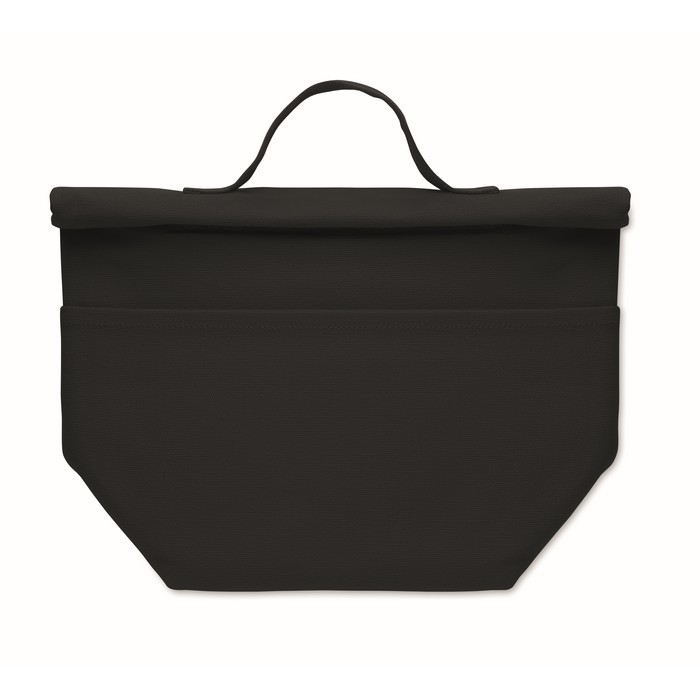 Bolsa nevera personal con cierre rolltop y asa de transporte color negro sexta vista Bolsa nevera personal con cierre rolltop y asa de transporte color negro sexta vista