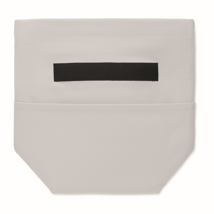 Bolsa nevera personal con cierre rolltop y asa de transporte color blanco septima vista Bolsa nevera personal con cierre rolltop y asa de transporte color blanco septima vista