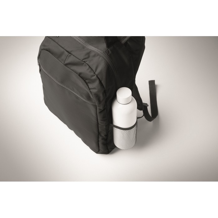 Mochila para portátil con bolsillos delante y a los lados 15'' color negro vista fotografía cuarta vista Mochila para portátil con bolsillos delante y a los lados 15'' color negro vista fotografía cuarta vista