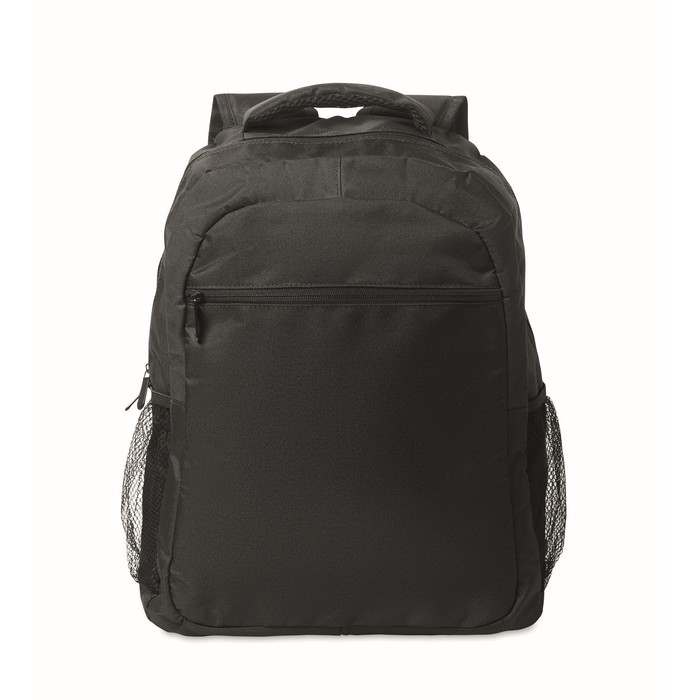 Mochila para portátil con bolsillos delante y a los lados 15'' color negro sexta vista Mochila para portátil con bolsillos delante y a los lados 15'' color negro sexta vista