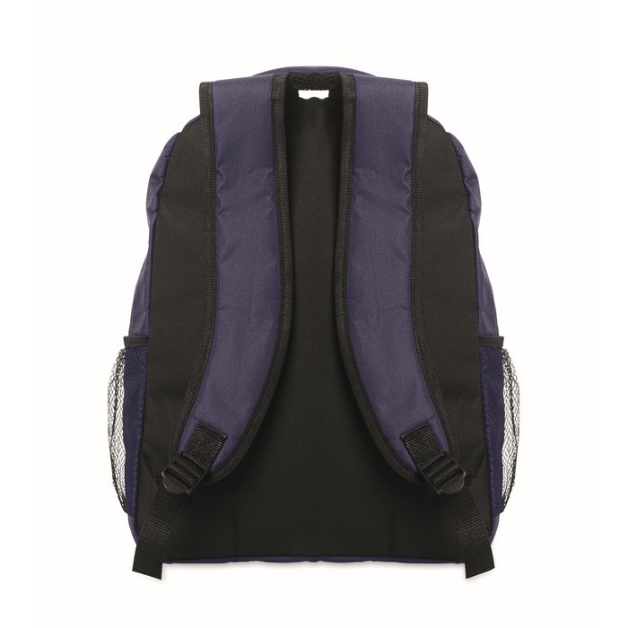 Mochila para portátil con bolsillos delante y a los lados 15'' color azul septima vista Mochila para portátil con bolsillos delante y a los lados 15'' color azul septima vista