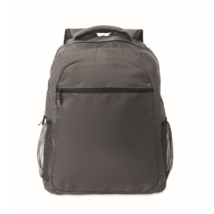 Mochila para portátil con bolsillos delante y a los lados 15'' color gris oscuro sexta vista Mochila para portátil con bolsillos delante y a los lados 15'' color gris oscuro sexta vista