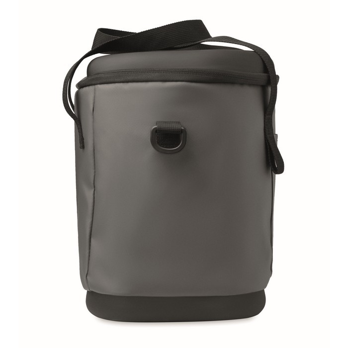 Bolsa nevera de lona con apertura en la parte superior 16L color gris oscuro decima vista Bolsa nevera de lona con apertura en la parte superior 16L color gris oscuro decima vista