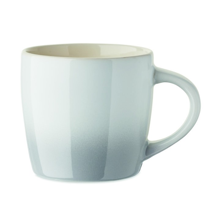 Taza de cerámica en varios colores con degradado 300ml color blanco Taza de cerámica en varios colores con degradado 300ml color blanco