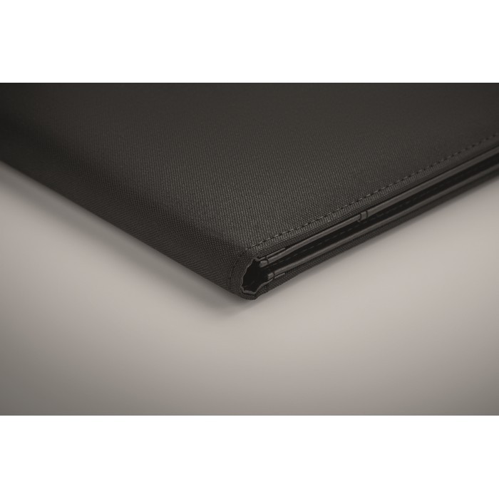 Portafolios con compartimientos y páginas rayadas en el interior A5 color negro vista fotografía sexta vista Portafolios con compartimientos y páginas rayadas en el interior A5 color negro vista fotografía sexta vista