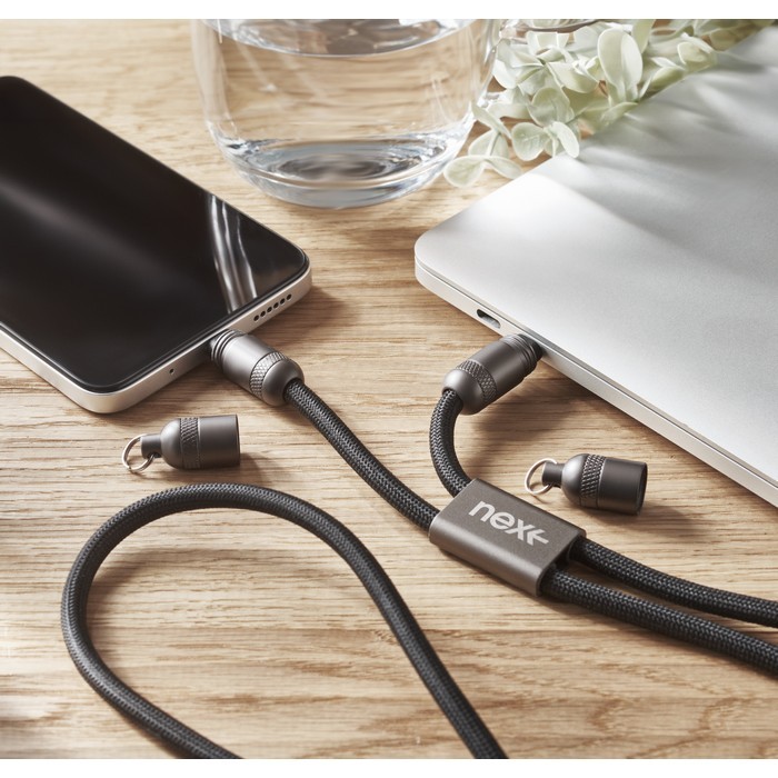 Lanyard para colgar el móvil con cable de carga incluido 60 W color negro segunda vista bodegón 2 Lanyard para colgar el móvil con cable de carga incluido 60 W color negro segunda vista bodegón 2