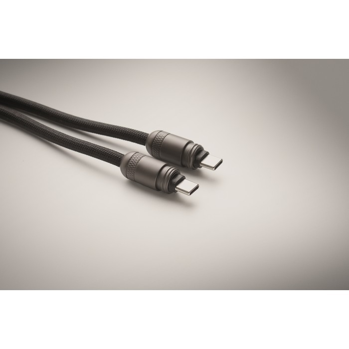 Lanyard para colgar el móvil con cable de carga incluido 60 W color negro vista fotografía cuarta vista Lanyard para colgar el móvil con cable de carga incluido 60 W color negro vista fotografía cuarta vista