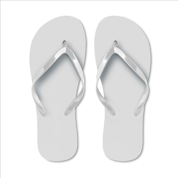 Chanclas personalizadas de plástico para la playa unicolor color gris Chanclas personalizadas de plástico para la playa unicolor color gris