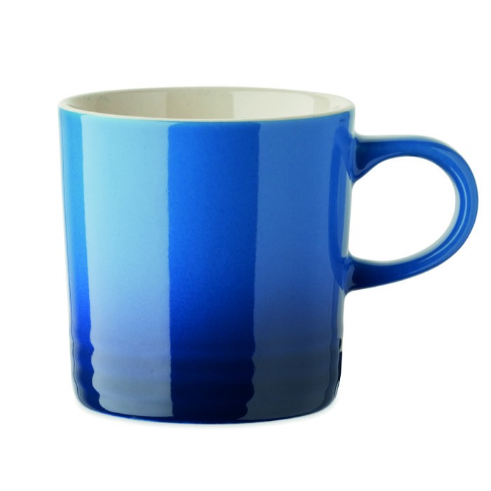 Taza de cerámica con degradado de color e interior blanco 290ml color azul Taza de cerámica con degradado de color e interior blanco 290ml color azul