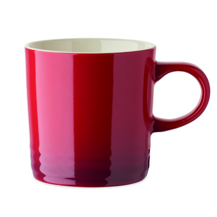 Taza de cerámica con degradado de color e interior blanco 290ml color rojo Taza de cerámica con degradado de color e interior blanco 290ml color rojo