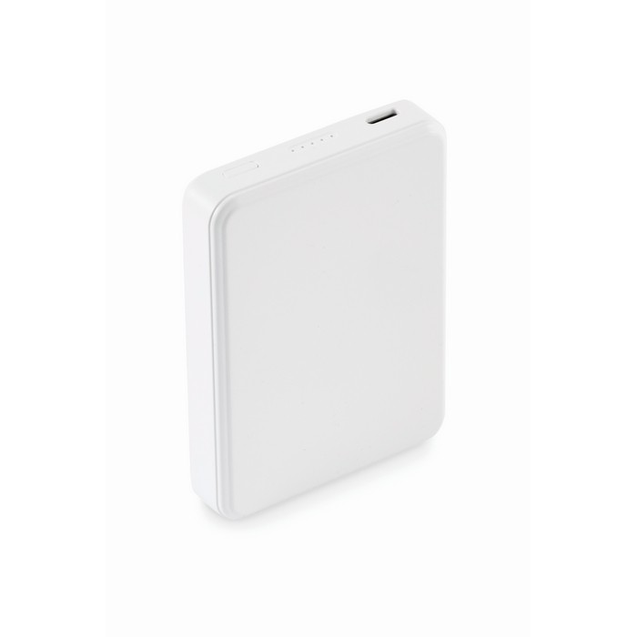 Batería externa de carga rápida compatible con portátiles 5.000 mAh color blanco tercera vista Batería externa de carga rápida compatible con portátiles 5.000 mAh color blanco tercera vista