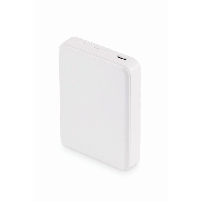Batería externa de carga rápida compatible con portátiles 5.000 mAh color blanco cuarta vista Batería externa de carga rápida compatible con portátiles 5.000 mAh color blanco cuarta vista