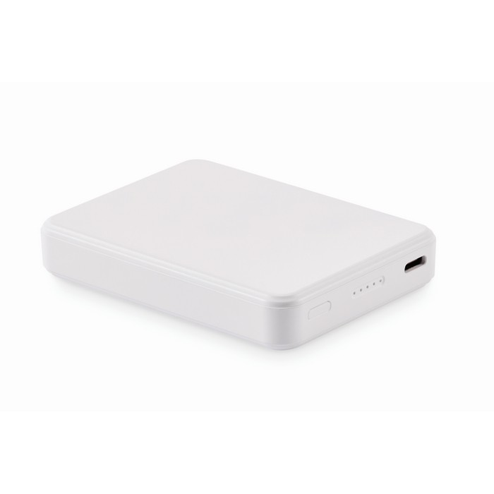 Batería externa de carga rápida compatible con portátiles 5.000 mAh color blanco novena vista Batería externa de carga rápida compatible con portátiles 5.000 mAh color blanco novena vista