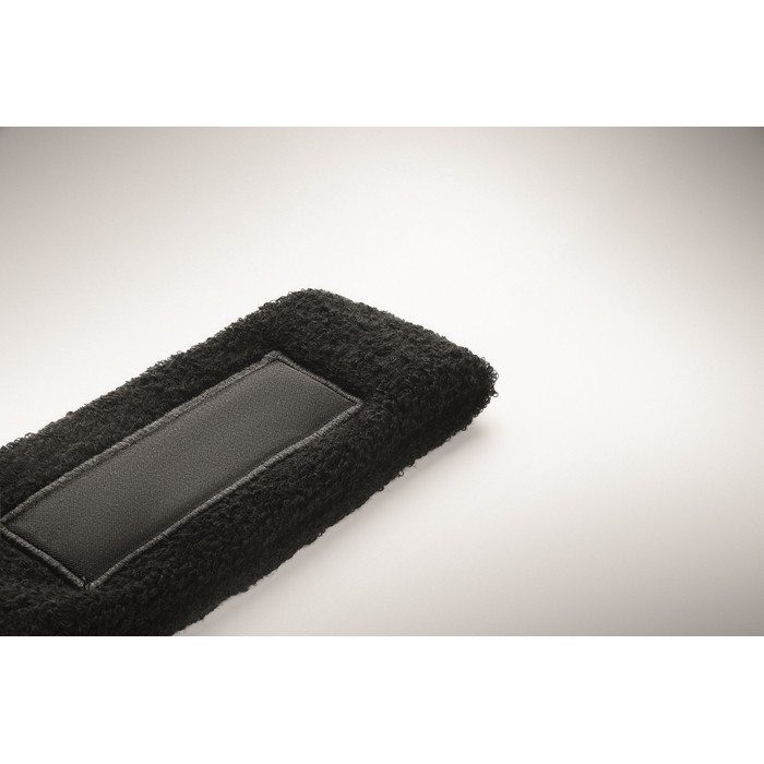 Cinta de ejercicio para la cabeza con parche personalizable color negro vista fotografía cuarta vista