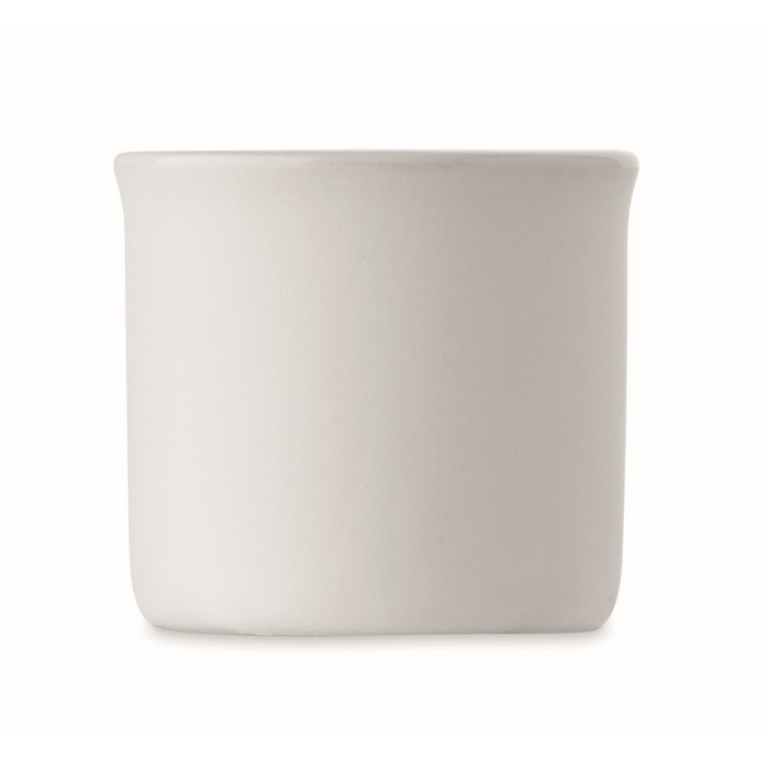 Taza de cerámica especial para el espresso personalizable 40ml color blanco quinta vista Taza de cerámica especial para el espresso personalizable 40ml color blanco quinta vista