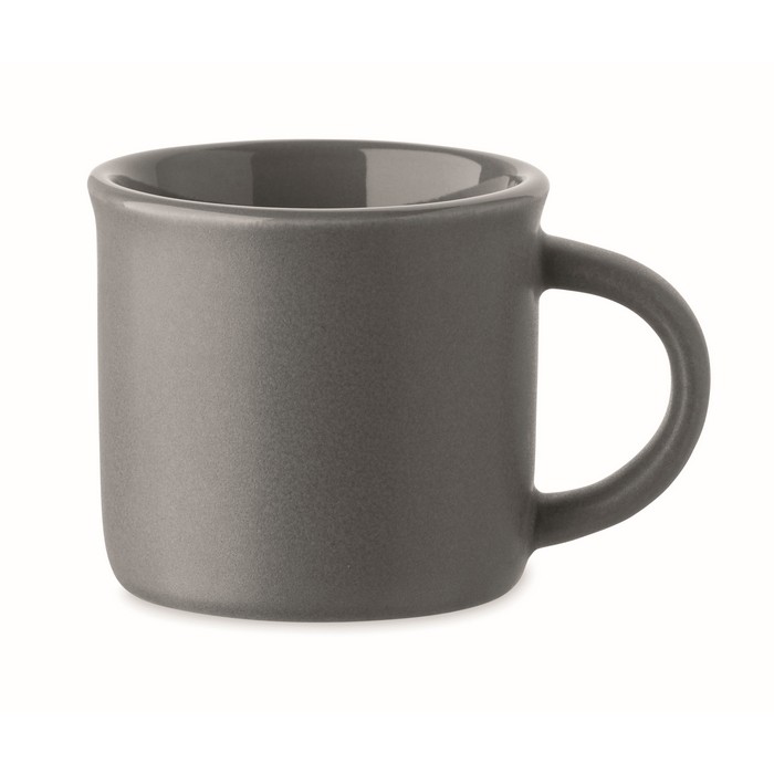Taza de cerámica especial para el espresso personalizable 40ml color gris oscuro Taza de cerámica especial para el espresso personalizable 40ml color gris oscuro