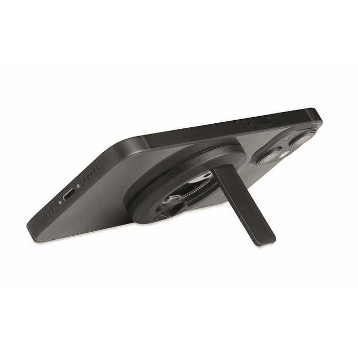 Soporte circular magnético para iPhone® con un abrebotellas incluido color negro cuarta vista Soporte circular magnético para iPhone® con un abrebotellas incluido color negro cuarta vista