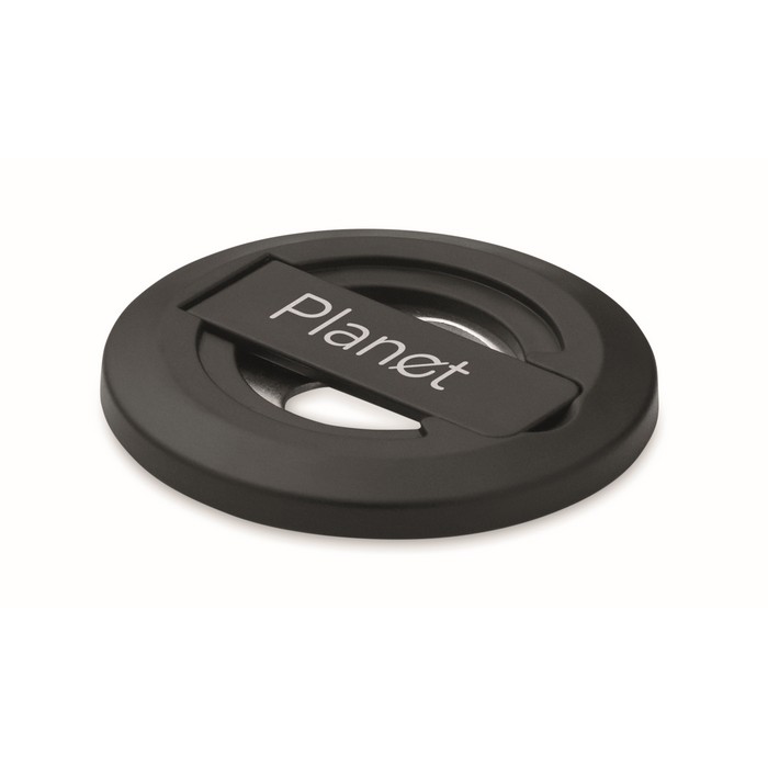 Soporte circular magnético para iPhone® con un abrebotellas incluido color negro vista principal Soporte circular magnético para iPhone® con un abrebotellas incluido color negro vista principal