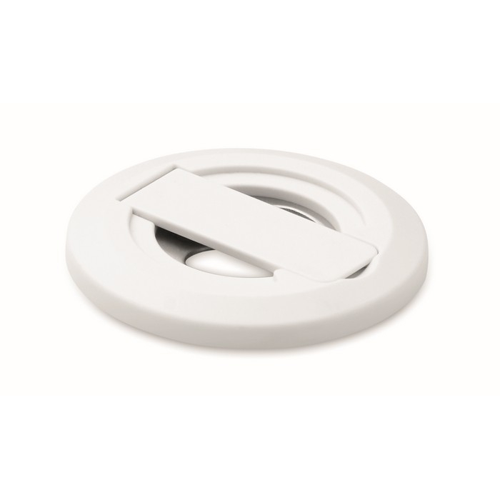Soporte circular magnético para iPhone® con un abrebotellas incluido color blanco octava vista Soporte circular magnético para iPhone® con un abrebotellas incluido color blanco octava vista