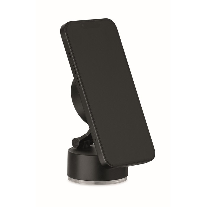 Soporte magnético para teléfono con posibilidad de carga color negro cuarta vista Soporte magnético para teléfono con posibilidad de carga color negro cuarta vista