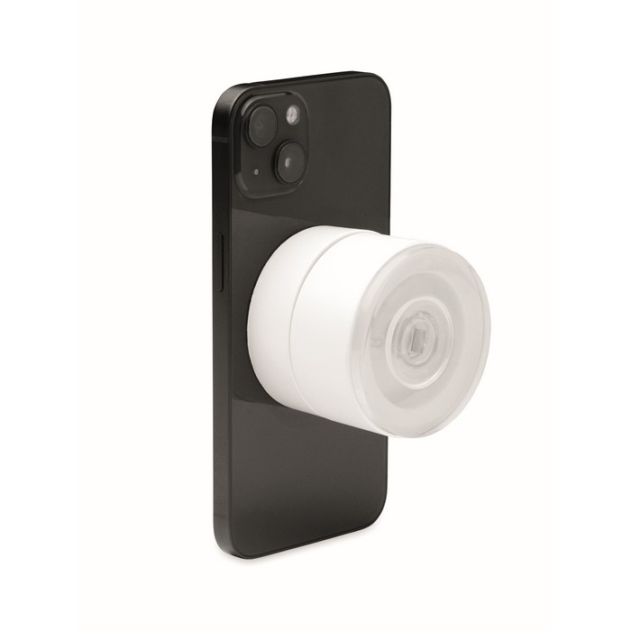 Soporte magnético para teléfono con posibilidad de carga color blanco sexta vista Soporte magnético para teléfono con posibilidad de carga color blanco sexta vista