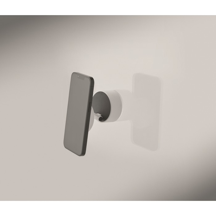 Soporte magnético para teléfono con posibilidad de carga color blanco vista fotografía septima vista Soporte magnético para teléfono con posibilidad de carga color blanco vista fotografía septima vista