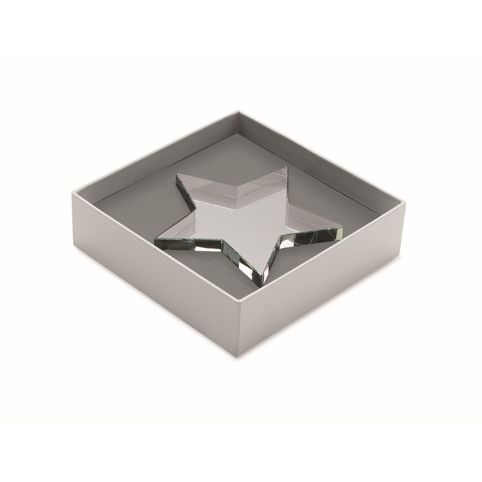 Trofeo en forma de estrella de cristal para personalizar color transparente quinta vista Trofeo en forma de estrella de cristal para personalizar color transparente quinta vista