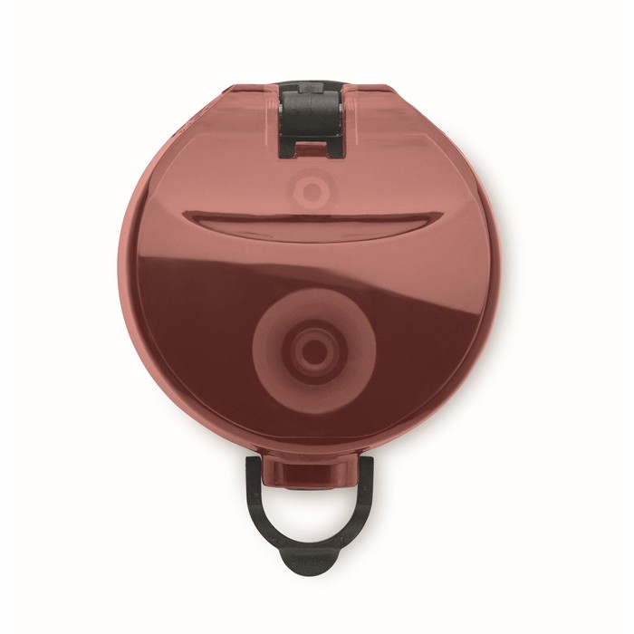 Botella de plástico con marcas de tiempo y tapa abatible 1L color burdeos Botella de plástico con marcas de tiempo y tapa abatible 1L color burdeos