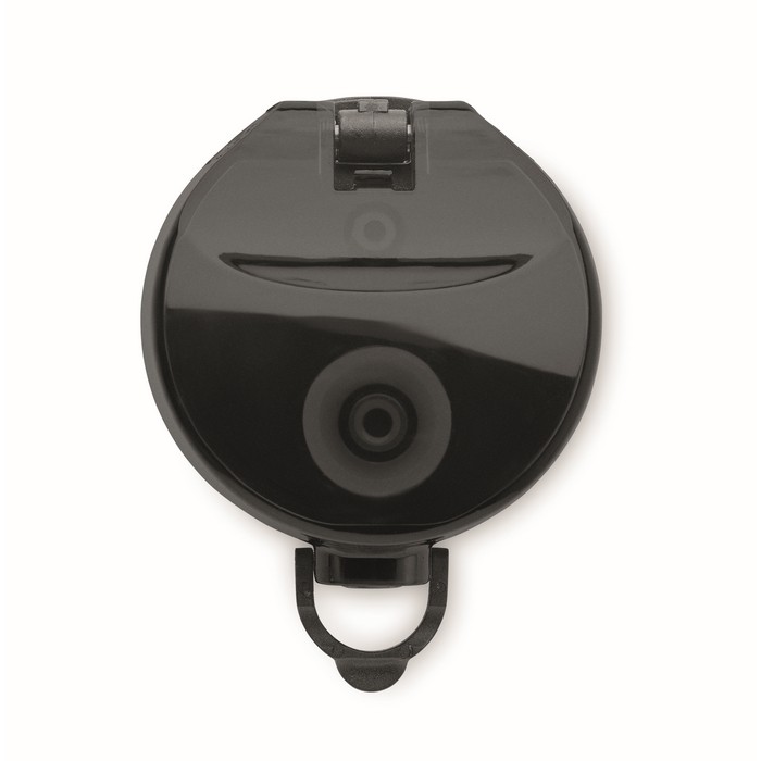 Botella de plástico con marcas de tiempo y tapa abatible 1L color negro Botella de plástico con marcas de tiempo y tapa abatible 1L color negro