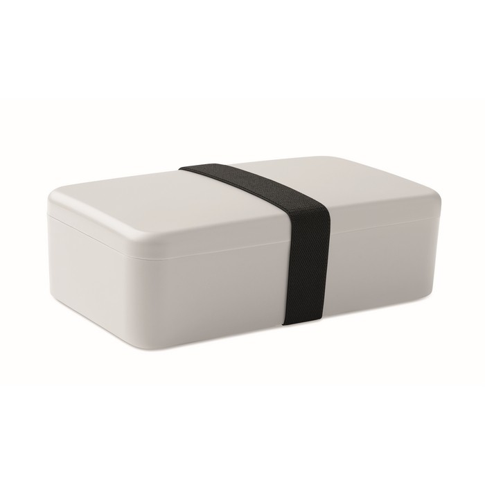 Fiambrera de plástico con banda elástica de cierre 750ml color gris octava vista Fiambrera de plástico con banda elástica de cierre 750ml color gris octava vista