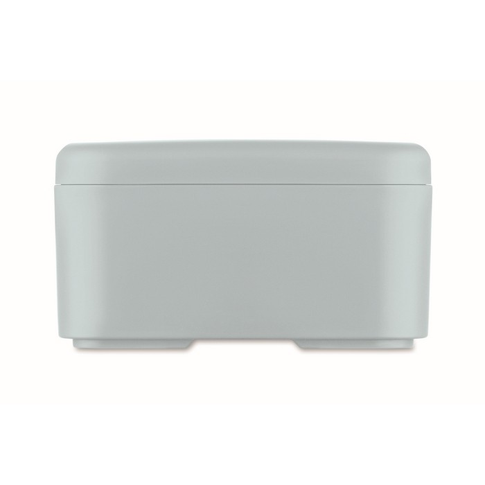 Fiambrera de plástico con banda elástica de cierre 750ml color azul claro quinta vista Fiambrera de plástico con banda elástica de cierre 750ml color azul claro quinta vista