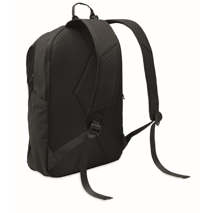 Mochila para portátil con varios bolsillos exteriores 15'' color negro tercera vista