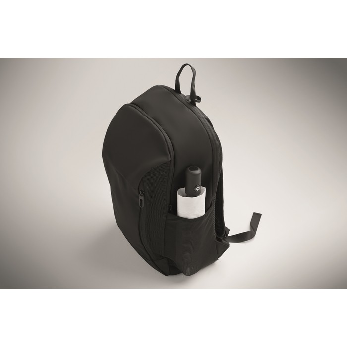 Mochila para portátil con varios bolsillos exteriores 15'' color negro vista fotografía octava vista